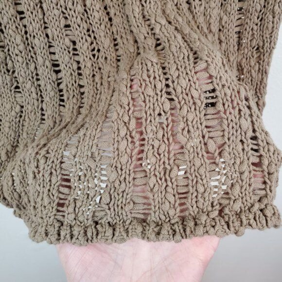 Nomadic Traders open knit crop sleeved top - Picture 8 of 8